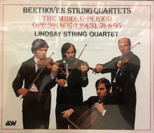 Lindsay String Quartet / Beethoven String Quartets: The Middle Period Op.59, 74, 95 (3CD)