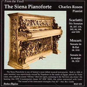 Charles Rosen, Kathryn Deguire / From the Vault: Siena Pianoforte/8 Sonatas B Flat