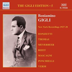 Beniamino Gigli / Gigle Edition, Vol.5 - New York Recordings