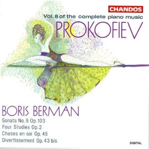 Boris Berman / Prokofiev : Piano Sonata No.9 Op.103, Four Studies Op.2