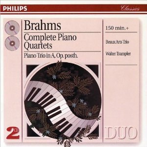 Beaux Arts Trio / Walter Trampler / Brahms : Complete Piano Quartets (2CD)