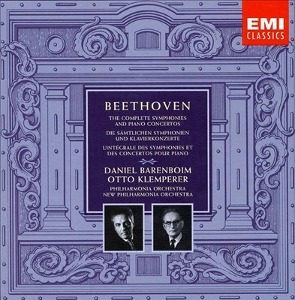 Otto Klemperer / Daniel Barenboim / Beethoven : 9 Symphonies And 5 Piano Concertos (9CD, BOX SET)
