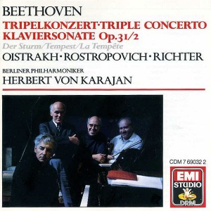 Herbert von Karajan, David Oistrach, Mstislav Rostropovich / Beethoven: Tripelkonzert-Triple Concerto Klaviersonate Op.31/2