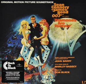 [LP] O.S.T. (John Barry) / James Bond 007 - Diamonds Are Forever (180g, Back To Black, 미개봉)