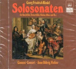 Ganassi-consort / Handel: Solosonaten (2CD)
