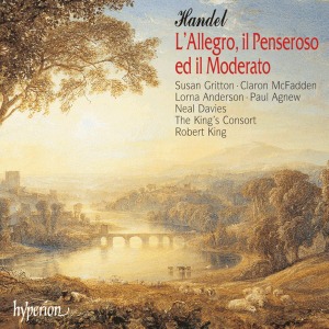 Robert King / Handel: L&#039;Allegro, il Penseroso ed il Moderato / Gritton, McFadden, L. Anderson, Agnew, N. Davies; King (2CD)
