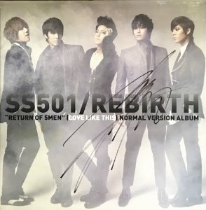 더블에스501(SS501) / Rebirth (MINI ALBUM, 홍보용, 싸인시디)