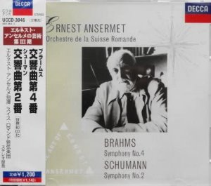 Ernest Ansermet / Brahms: Symphony No.4, Schumann: Symphony No.2
