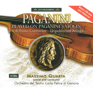 Massimo Quarta / Paganini : 6 Violin Concertos, Adagio (4CD)
