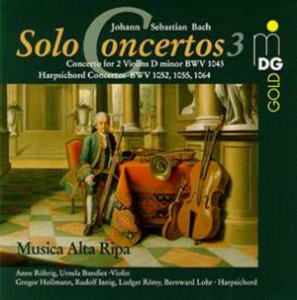 Musica Alta Ripa / Bach : Solo Concertos, Vol.3