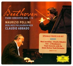 Claudio Abbado, Maurizio Pollini / Beethoven : Complete Piano Concertos (3CD, DIGI-PAK)