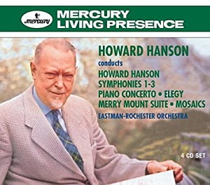 Howard Hanson / Symphonies 1-3 / Piano Cto / Elegy / Merry Mount (4CD)