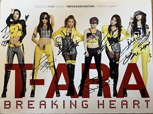 티아라(T-ara) / 1집-Breaking Heart (리팩키지, 초회한정반) (싸인시디)
