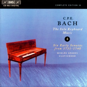 Miklos Spanyi / C.P.E.Bach : The Solo Keyboard Music, Vol. 4