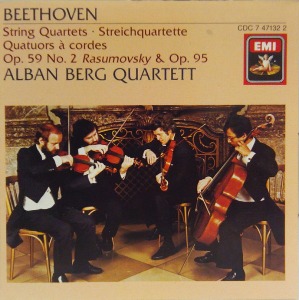 Alban Berg Quartett / Beethoven: String Quartets A Cordes Op. 59 No. 2 Rasumovsky &amp; Op. 95 En Fa Mineur