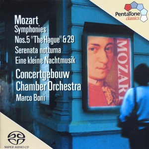 Marco Boni / Mozart: Symphonies Nos. 5 &quot;The Hague&quot; &amp; 29 / Serenata Notturna / Eine Kleine Nachtmusik (SACD Hybrid)