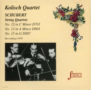 Kolisch Quartet / Schubert: No. 12 in C Minor D703 (미개봉)