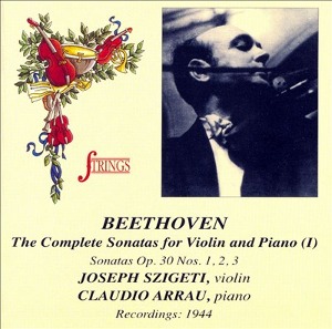 Joseph Szigeti, Claudio Arrau / Beethoven : Violin Sonata (미개봉)