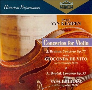 Vasa Prihoda, Paul Van Kempen / Brahms: Concerio Op.77