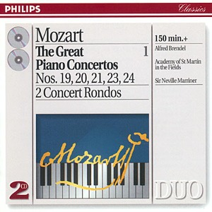 Alfred Brendel &amp; Neville Marriner / Mozart: The Great Piano Concertos Vol. 1 (2CD)