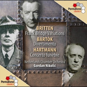 Gordan Nikolitch / Britten : Variations on a Theme of Frank Bridge Op.10, Hartmann : Concerto funebre, Bartok : Divertimento Sz 113 (SACD Hybrid, 미개봉)