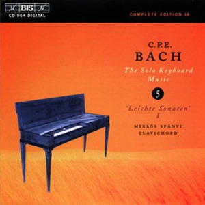 Miklos Spanyi / Carl Philipp Emanuel Bach: &#039;Leichte Sonaten&#039; I (미개봉)