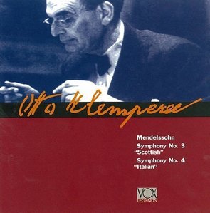 Otto Klemperer / Mendelssohn: Symphony Nos.3 Op.56 &#039;Scottish&#039;, No.4 Op.90 &#039;Italian&#039;