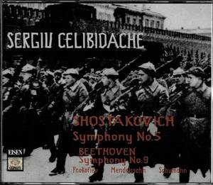 Sergiu Celibidache / Shostakovich: Symphony No.5, Beethoven, Prokofiev, Mendelssohn, Schumann (4CD)