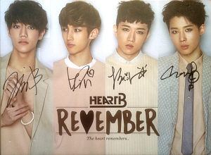 하트비(HeartB) / Remember (1st Mini Album, 홍보용, 싸인시디)